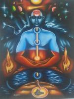 Spiritual Power - Acrylic On Canvas Paintings - By Sandeep Salame, Subjective Art Painting Artist