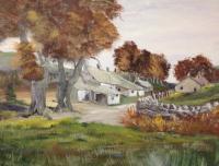 North Yorkshire Farm - Oil On Canvasboard Paintings - By Lanny Roff, Impressionism Painting Artist