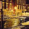 Lexington Street Light - Acrylic Paintings - By Thomas Akers, Realistic Painting Artist
