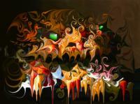 The Giant Hellbutcher 2009 - Digital Paintings - By Kiddolucaslee Malaysia, Realism Painting Artist