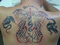 Tribal Dragons - Tattoos Drawings - By Jules Tattoos, Tribal Drawing Artist