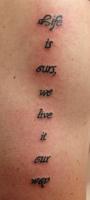 Lettering - Tattoos Other - By Jules Tattoos, Lettering Other Artist