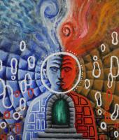 Meditation 4 - Acryl Paintings - By Vesa Peltonen, Psychedelic Painting Artist