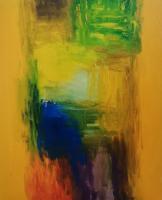 Yellow Room - Acryl Paintings - By Vesa Peltonen, Psychedelic Painting Artist
