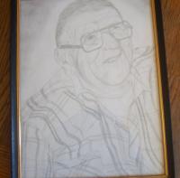 My Old Neighbors Dad - Pencil Sketch Drawings - By Perry Holmes, Realism Drawing Artist