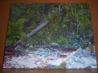 Another White Mountain Get Away - Oil Paint On Canvas Paintings - By Perry Holmes, Impresionism Painting Artist