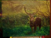 A Deer For Matt - Oil Paint On Canvas Paintings - By Perry Holmes, Realism Painting Artist