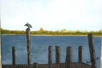 Waiting - Acrylic Paintings - By Shona Williams, Seascape Painting Artist