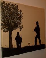 Freedom - Acrylic Paintings - By Shona Williams, Silhouette Painting Artist