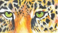 Jaguar Eyes - Acrylic Paintings - By Emily Dewbre-Young, Traditional Painting Artist