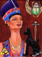 A Touch Of Egypt - Acrylic Paintings - By Emily Dewbre-Young, Traditional Painting Artist