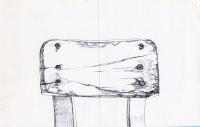 The Highchair - Pencil Drawings - By Virginia Gallagher, Still Life Drawing Artist