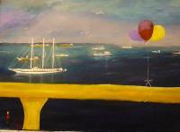 Carols Vacation Cruise - Acrylic Paintings - By Leon Maddox, Impresssionist Painting Artist