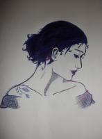 Bella Note - Ink Pen Drawings - By Sara Sheehan, Shading Drawing Artist