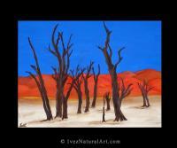 Dancing In The Desert - Acrylic On Canvas Paintings - By Ivette Kjelsrud, Fantasy Realism Painting Artist