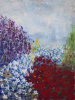 Spring Extravaganza - Acrylic And Mixed Media On Can Paintings - By Ivette Kjelsrud, Abstract Painting Artist