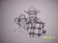 One I Did For The Family - Pencil  Paper Drawings - By Billy Clark, Recent Ones I Did Drawing Artist