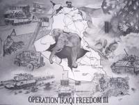 Operation Iraqi Freedom III - Pencil  Paper Drawings - By Billy Clark, Recent Ones I Did Drawing Artist