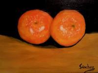 Mandarinas - Oil On Streched Canvas Paintings - By Manuel Sanchez, Impresionism Painting Artist