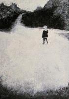 Girl Out Walking 2 - Acrylic Paintings - By Arthur V Commerce, V Style Painting Artist