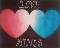 Love Binds - Acrylic Paintings - By Bright Okine, Abstract Painting Artist