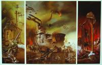 Triumpf Of The Great War - Oil Paintings - By Peter Meuleners, Romantic Fantastic Realism Painting Artist