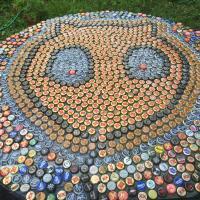 Cathead Balloon Table - Bottle Caps Other - By Eric Rittenhouse, Pre Post Modern Japanese Pop Other Artist