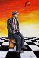 Whats My Next Move - Acrylic On Canvas Paintings - By Judy Kirouac, Realism Painting Artist