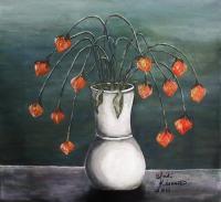 Crazy Red Flowers - Acrylic On Canvas Paintings - By Judy Kirouac, Realism Painting Artist