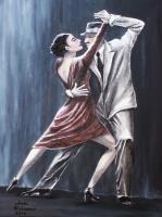 Forever Tango - Acrylic On Canvas Paintings - By Judy Kirouac, Realism Painting Artist