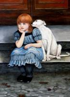 Pals Forever - Acrylic On Canvas Paintings - By Judy Kirouac, Realism Painting Artist