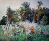 Landscape - Oil On Canvas Paintings - By Abid Khan, Impressionism Painting Artist