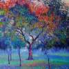 Spring - Oil On Canvas Paintings - By Abid Khan, Impressionism Painting Artist