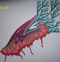 Untitled - Marker Drawings - By Gwen Opiela, Abstract Drawing Artist