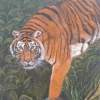 Tiger - Oil On Canvas Paintings - By Nathaniel B Dunson, Animals Painting Artist