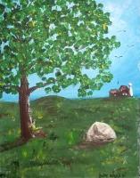 Day Dreaming - Acrylic On Canvas Paintings - By Bob Arnold, Landscape Country Painting Artist