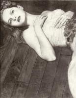 Passion In Repose - Pencil Drawings - By Linda Mason, Classic Black And White Drawing Artist