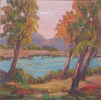 Landscapes - Lake Scene - Oil
