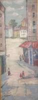 City And Town - City Street Scene - Oil