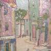 City Street Scene - Oil Paintings - By George Seidman, Post Impressionist Painting Artist