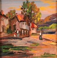 City And Town - Mountain Village - Oil