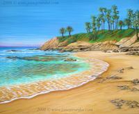 Early Morning Laguna - Acrylic On Canvas Paintings - By Jane Girardot, Realism Painting Artist