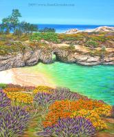 China Cove Paradise - Acrylic On Canvas Paintings - By Jane Girardot, Realism Painting Artist