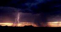 Sunset Lightning - Digital Photography - By Jl Woody Wooden, Lightning Storms - Dancing Lig Photography Artist