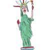 Statue Of Liberty - Digital Digital - By Shaun Blanc, Abstract Character Illustratio Digital Artist