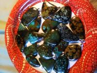 Turquoise In Matrix Pendants   Stone Unadultered - Natural Stones Jewelry - By Karl Rockhound, Freestyle Jewelry Jewelry Artist