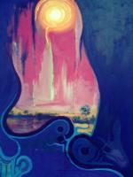 Rhapsody Of Blues - Oil Colour On Canvas Paintings - By Chukwuemeka Iheonunekwu, Surrealism Painting Artist