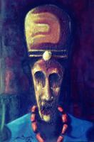 Ancestors And Heritage - Sand And Oil Colour On Canvas Mixed Media - By Chukwuemeka Iheonunekwu, Surrealism Mixed Media Artist