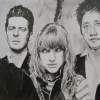 The Airborne Toxic Event - Pencil  Paper Drawings - By Chris Jones, Portrait Drawing Artist