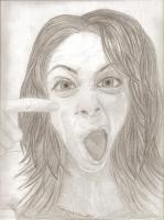 Oh No What Is That - Pencil  Paper Drawings - By Michele Lovaglio-Watson, Freehand Drawing Artist